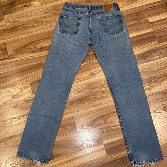Levi’s 505 Super Distressed Jeans Size Mens 30 x 34 - Picture 11 of 16